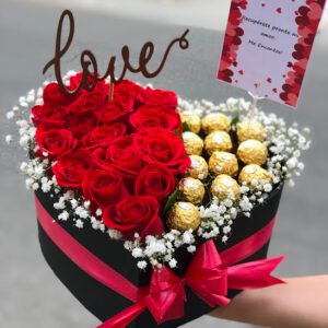 Caja Corazón Con Ferreros