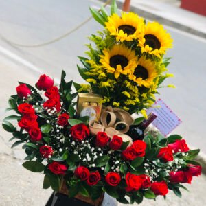 Arreglo Deluxe Vino Chocolates