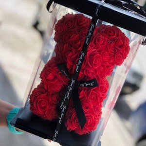 Oso De Rosas Eternas  25 cm